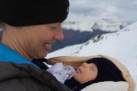 Our first hike in the snow!