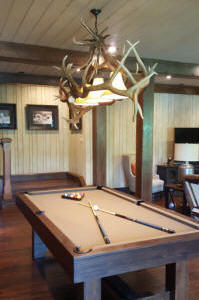 Antler pool table light